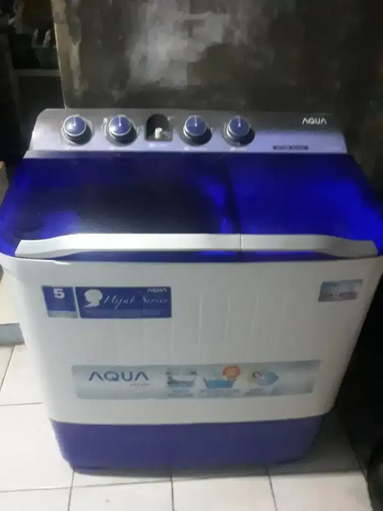 Mesin Cuci 2 Tabung , Merk AQUA QW-1080XT Hijab Series