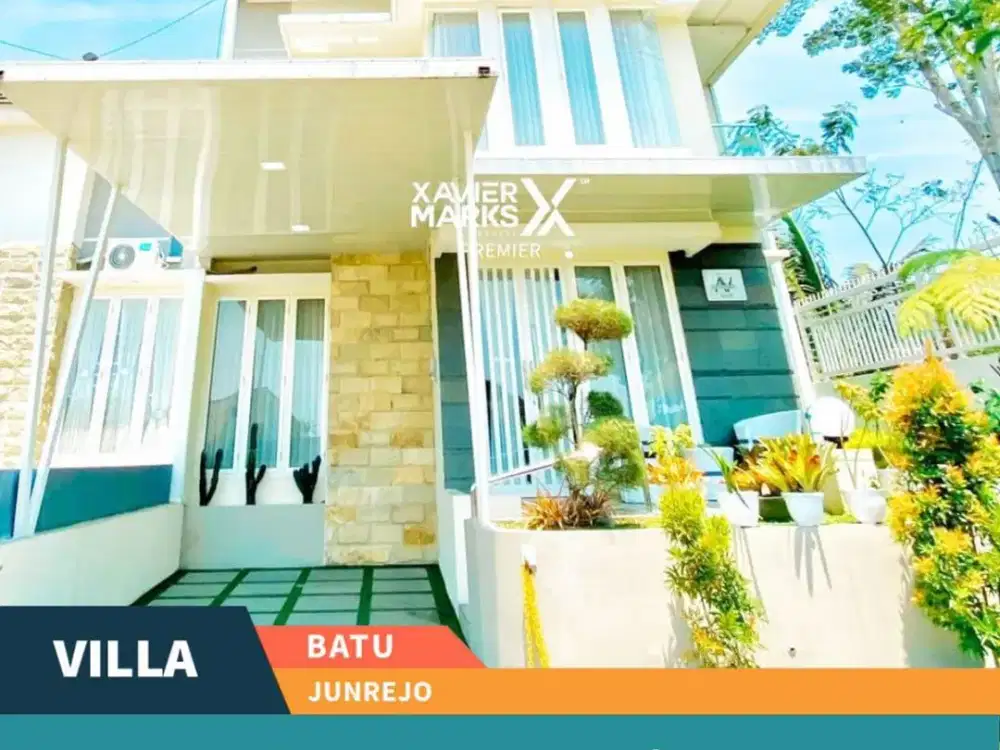 Dijual Villa Cantik Furnished Siap Huni Dekat Wisata di Junrejo Batu