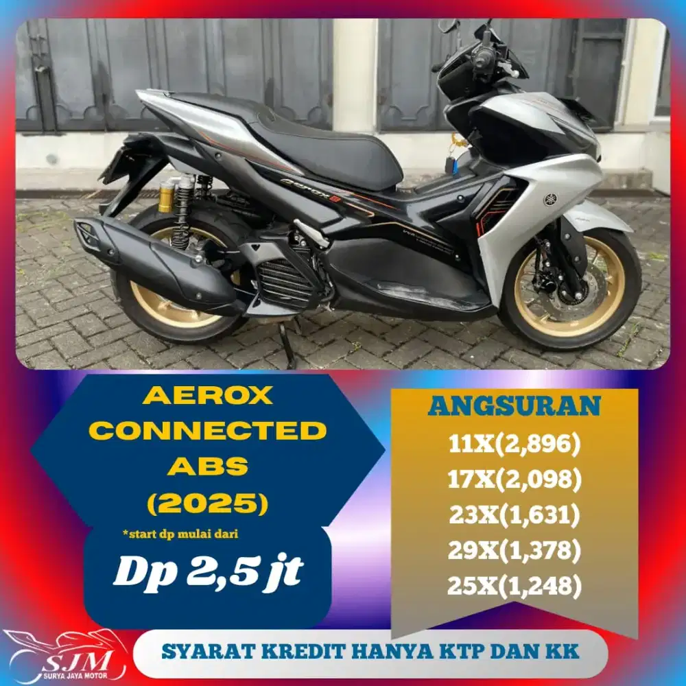 YAMAHA AEROX CONNECTED ABS 2025 PAJAK PANJANG