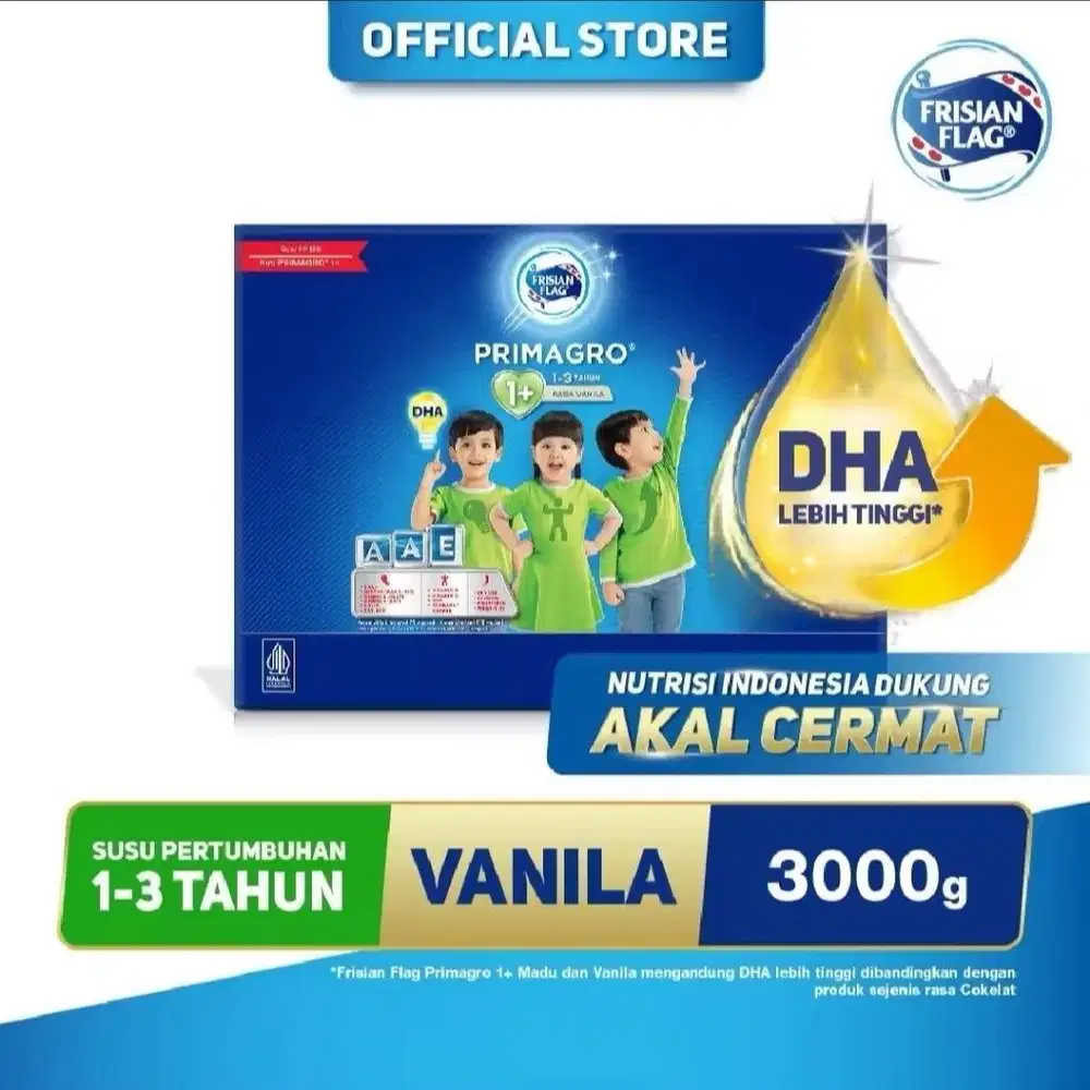 Susu Frisian Flag Primagro 1+ Vanila 3000gr / 3kg