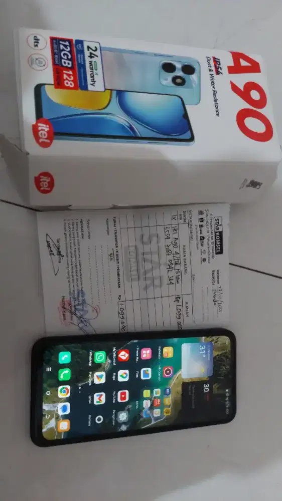 ITEL A90 MULUS RAM 4GB/MEMORI 128GB