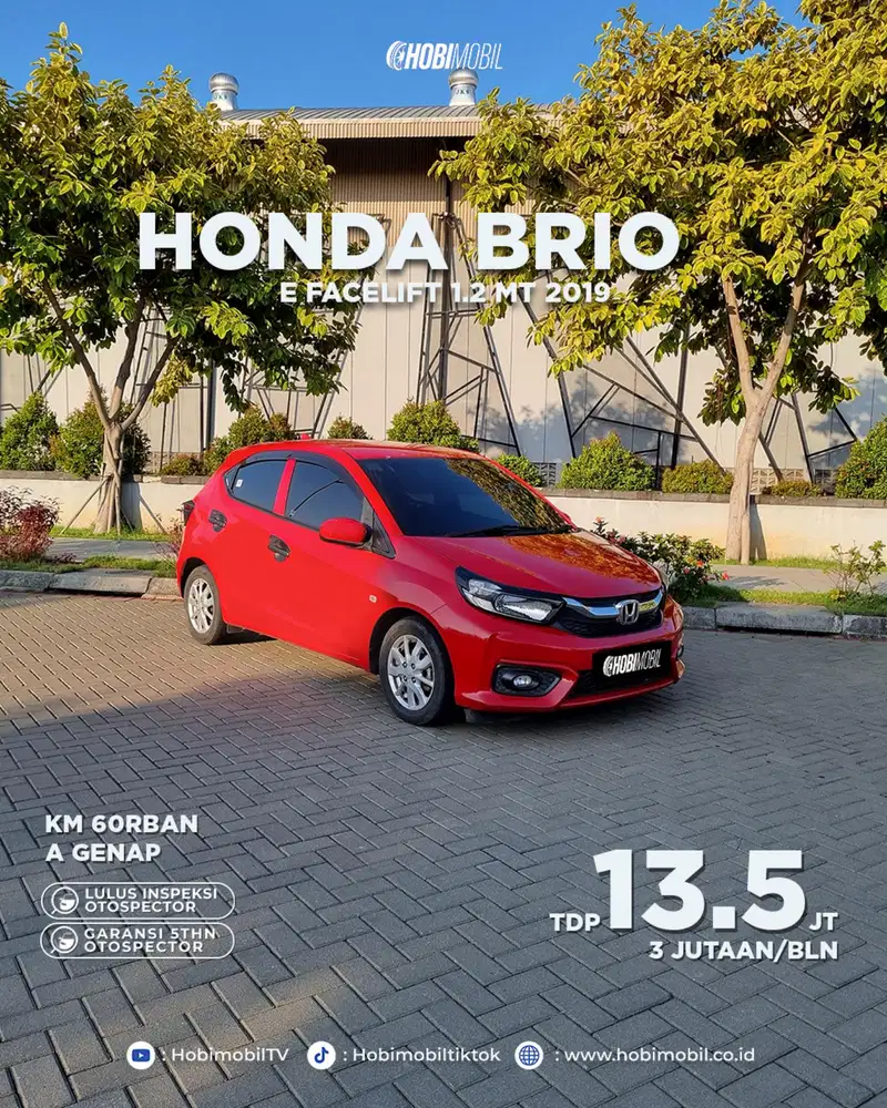 Honda Brio e Satya manual 2019 facelift garansi mesin 5th