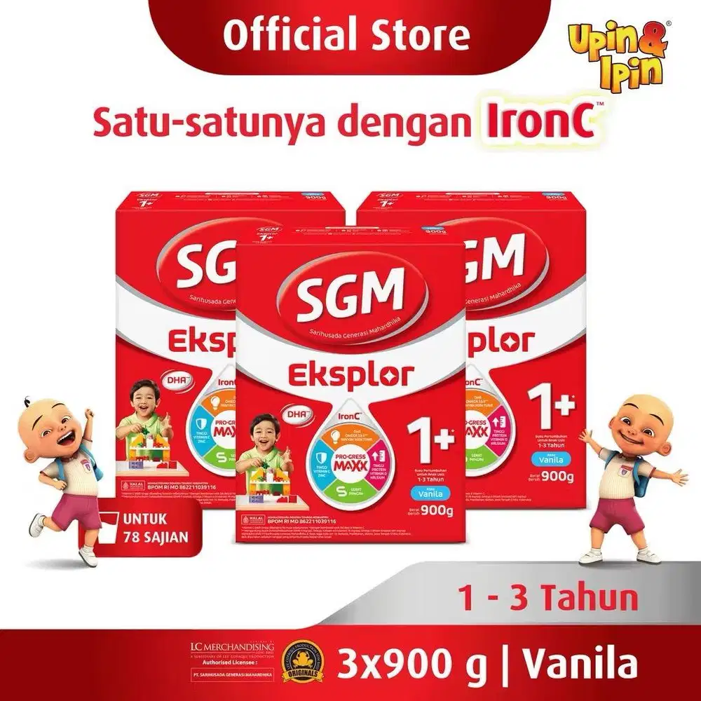 Susu SGM Eksplor 1+ Vanila 3000gr / 3kg