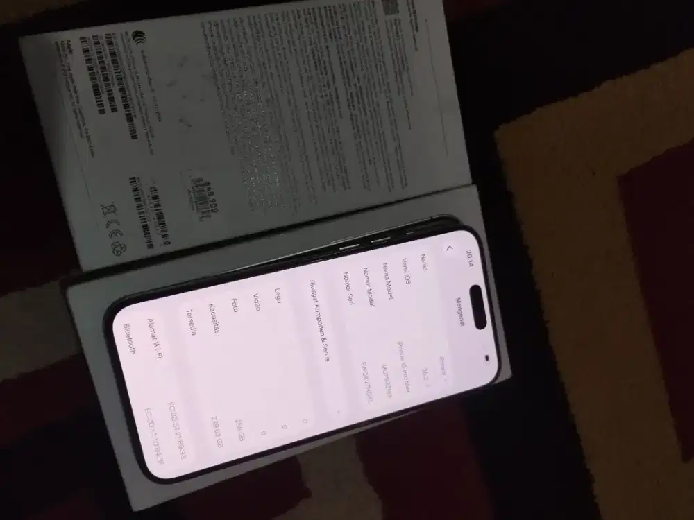Iphone 15 promax 256 cukai fullset ori