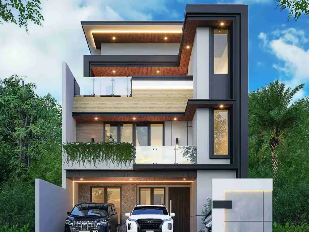 Dijual Rumah Kontemporer Dekat Toll Brigif Jagakarsa Jakarta Selatan