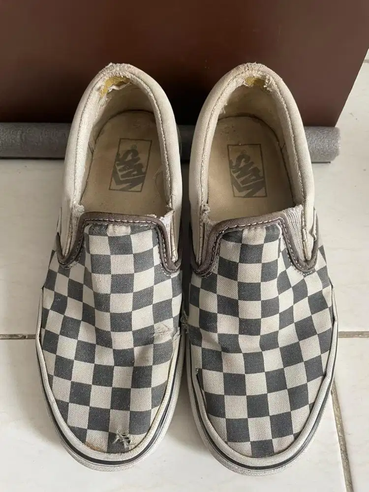 jual sepatu vans checkerboard ori
