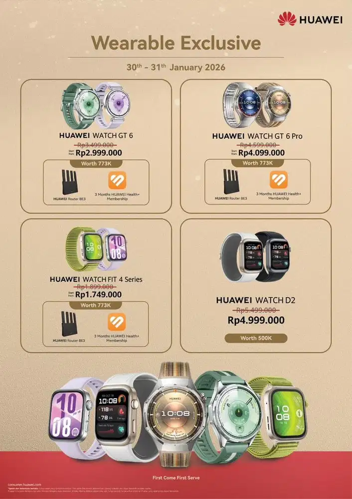 Promo Huawei GT 6pro