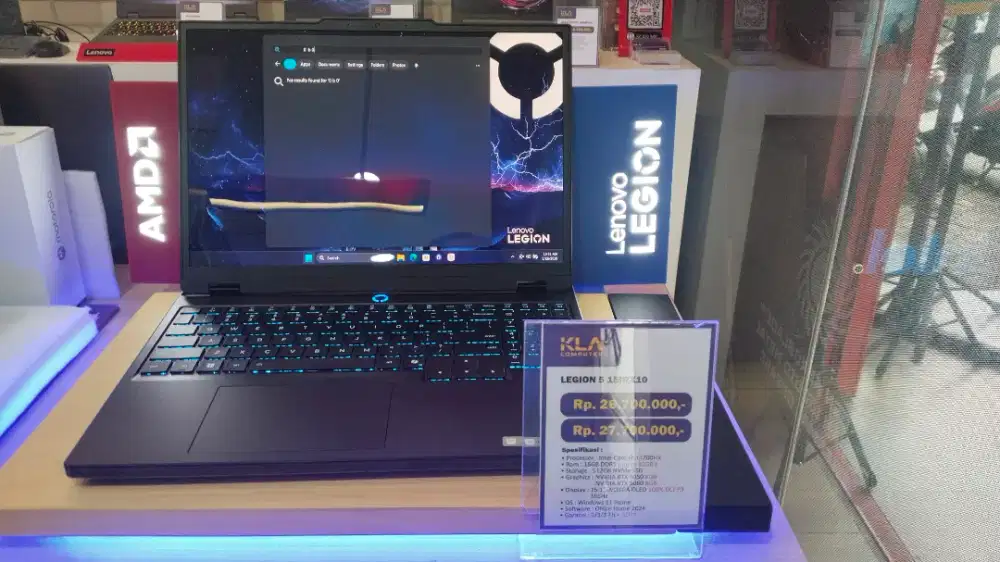 Ready Laptop Lenovo Legion 5 i7 Promo Cashback n cicilan bunga ringan
