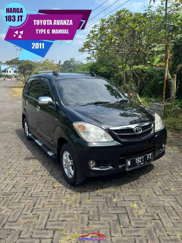 TOYOTA AVANZA G 2011 MANUAL SIAP PAKAI