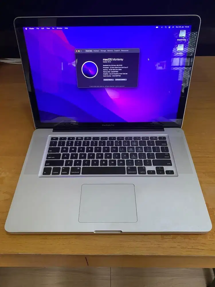 Macbook pro mid 2012 15inch