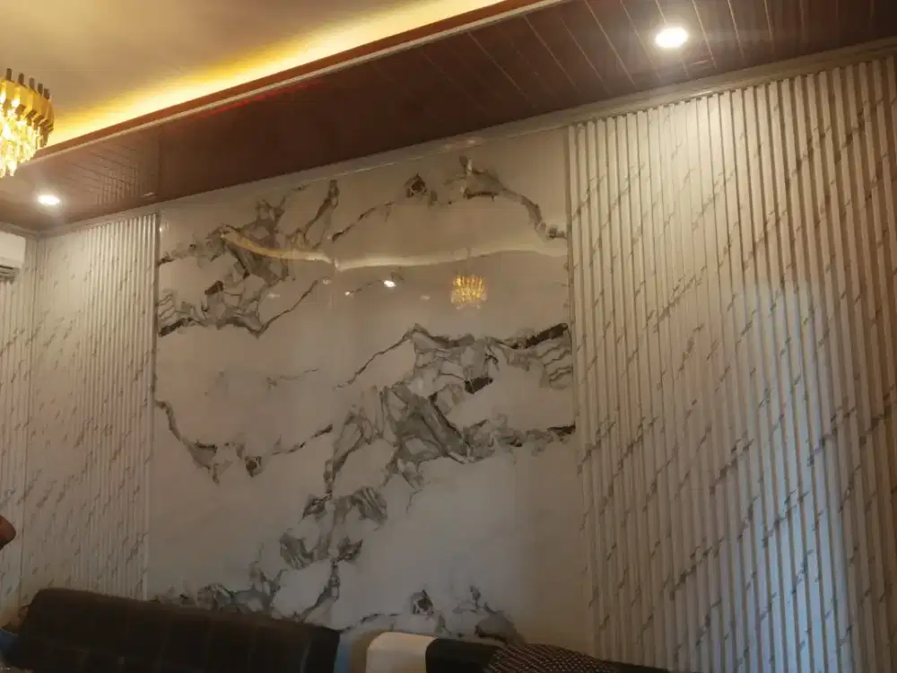 WPC WALPANEL & walboart kombinasi marmer