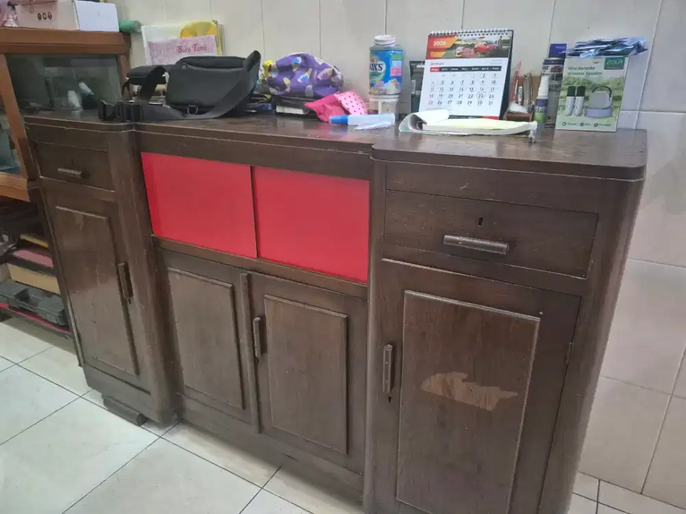 RAK MEJA KAYU JATI ASLI