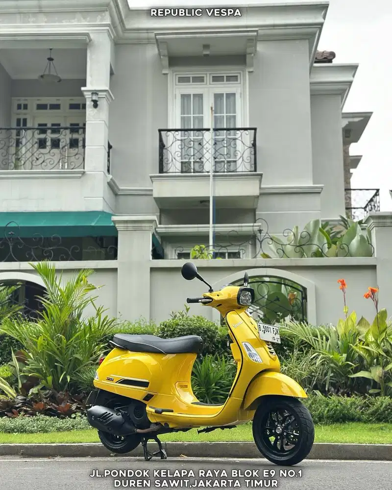 TERMURAH PIAGGIO VESPA S IGET 125 FACELIFT TAHUN 2021 YELLOW SOLE