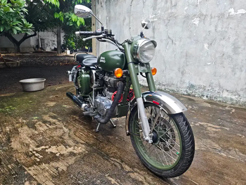 Bs Kredit/TT Royal Enfield 500 Classic Chrome 350 Green meteor hunter