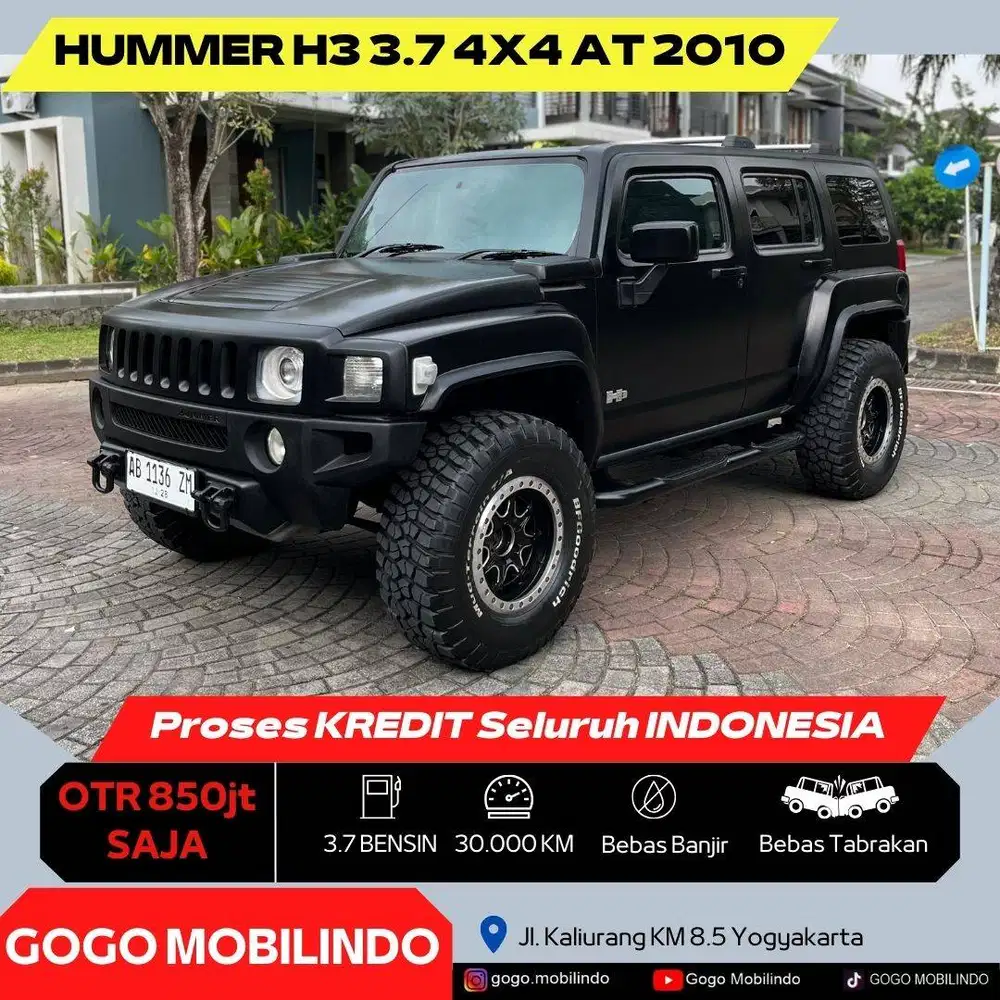 Hummer H3 4x4 Matic 2010 Plat AB ANTIK SIMPANAN Bisa Kredit
