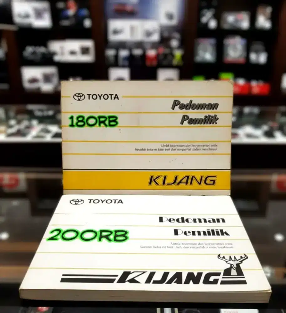 Buku panduan mobil TOYOTA KIJANG

PEMBELI SERIUS bisa langsung WA