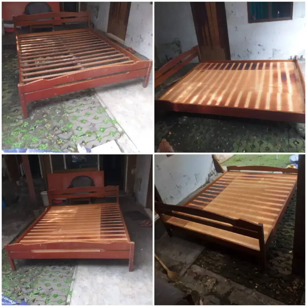 Tempat tidur Dipan Jati Klasik