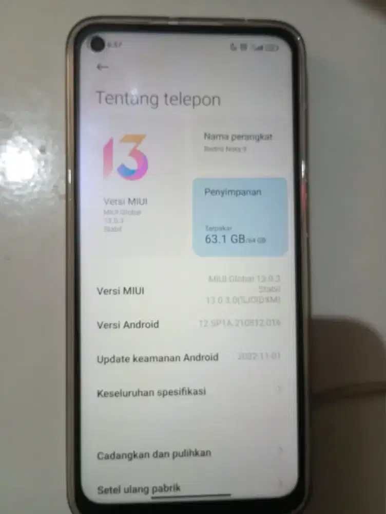 Redmi Note 9 RAM 4/64GB