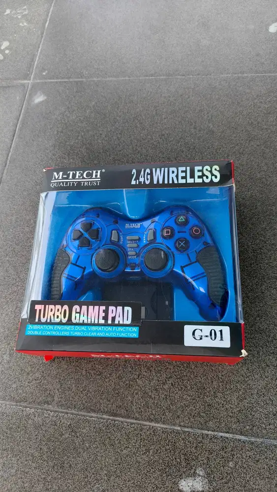 M-Tech Gamepad Combo Joystick Analog Warna Biru tuk PC Laptop PS2 PS3