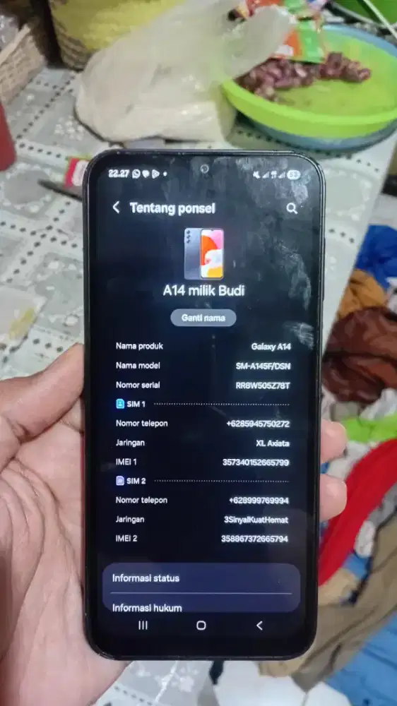 Samsung A14 Ram 6/128 Ori SEIN