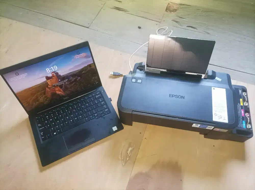 Jual komplet laptop dan printer