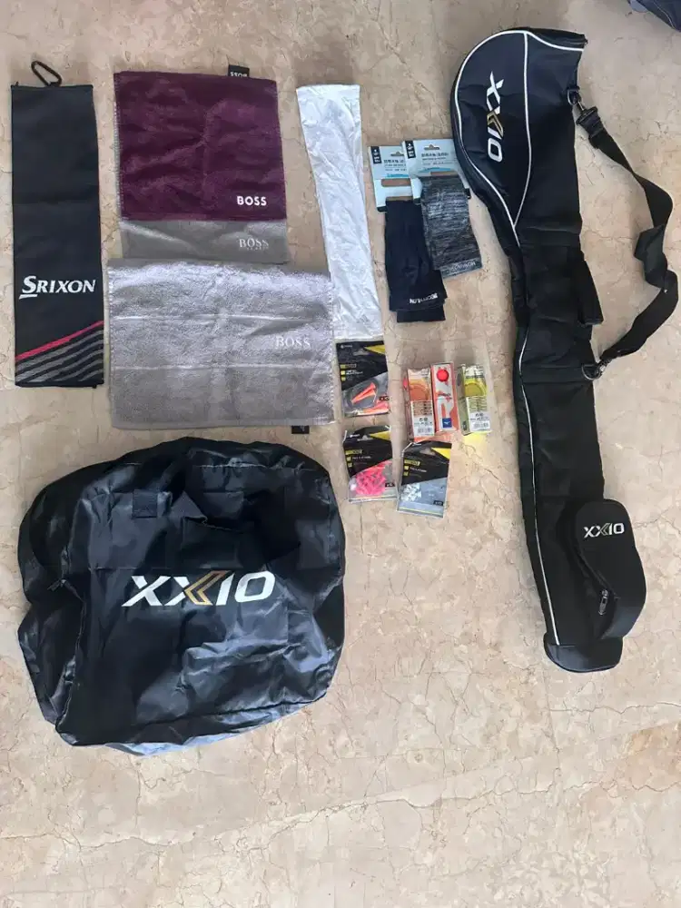 Borongan Perlengkapan Golf Tas, Payung, Dll