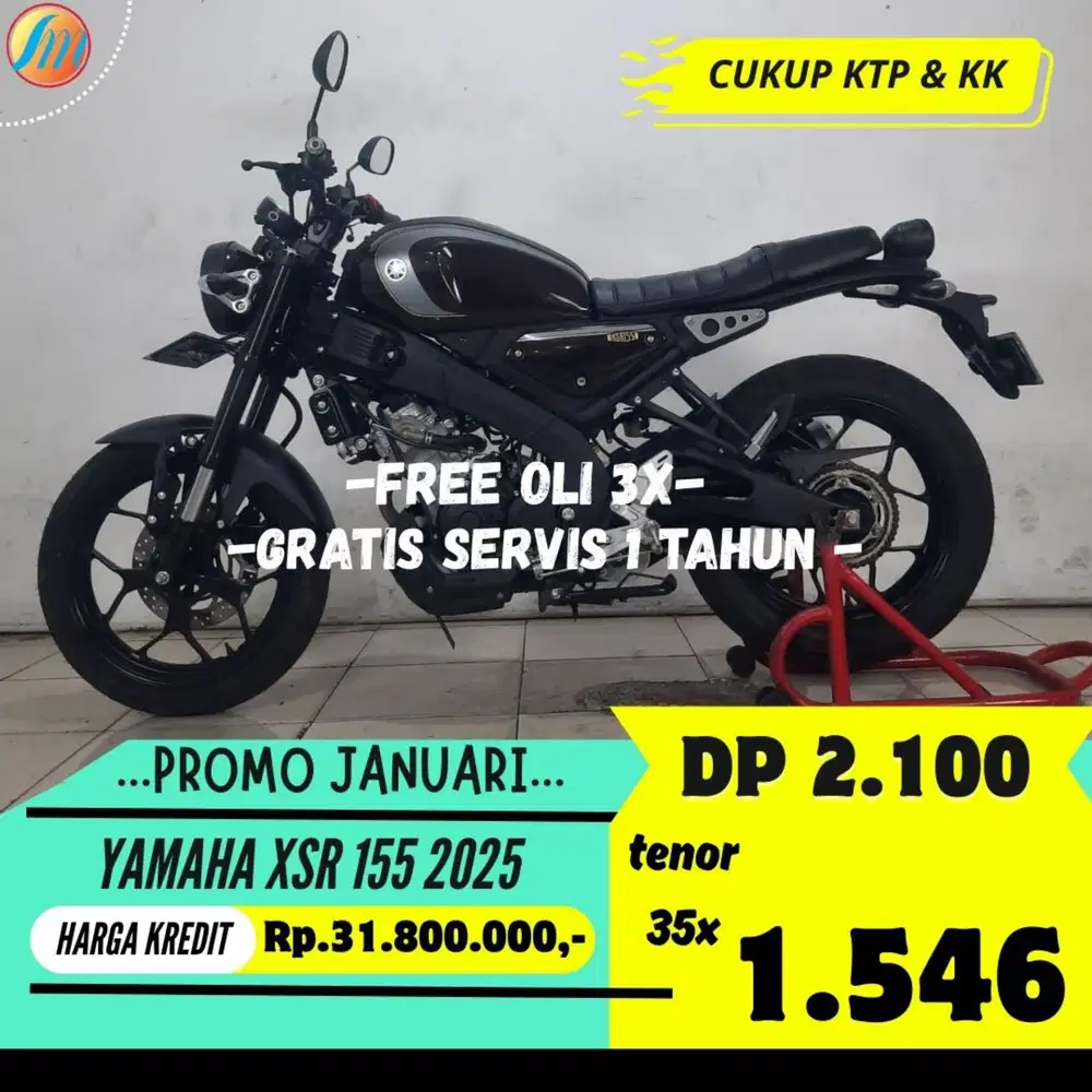 KREDIT MURAH YAMAHA XSR 155 2025 ANGSURAN TERJANGKAU BERGARANSI KTP KK