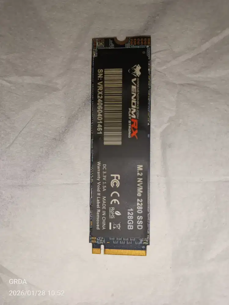 VenomRX SSD NVME M2 128GB