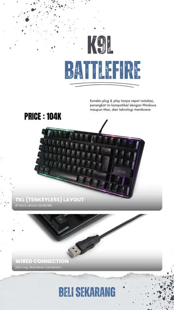 Rexus keyboard membran K9L