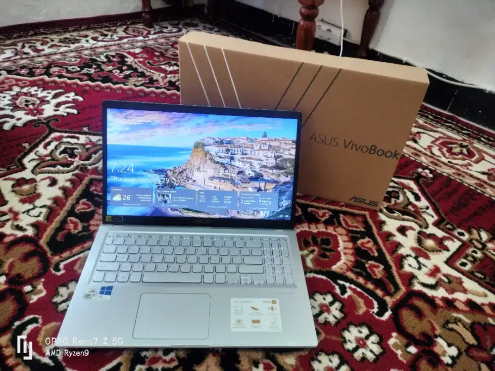 Asus Vivobook Core i3 Gen 10 SSD Keyboard Nyala Fullset Dus