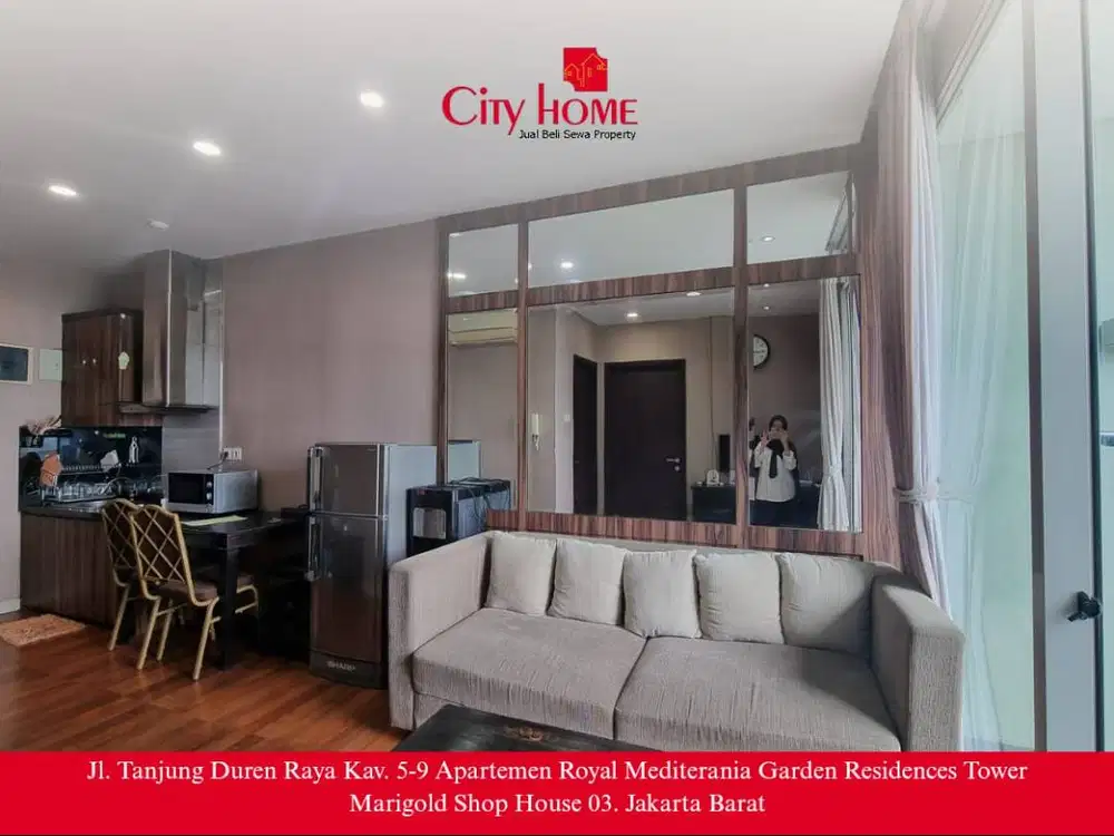 Disewakan Apartement 1 Kamar Central Park, Furnished Mewah, Best View