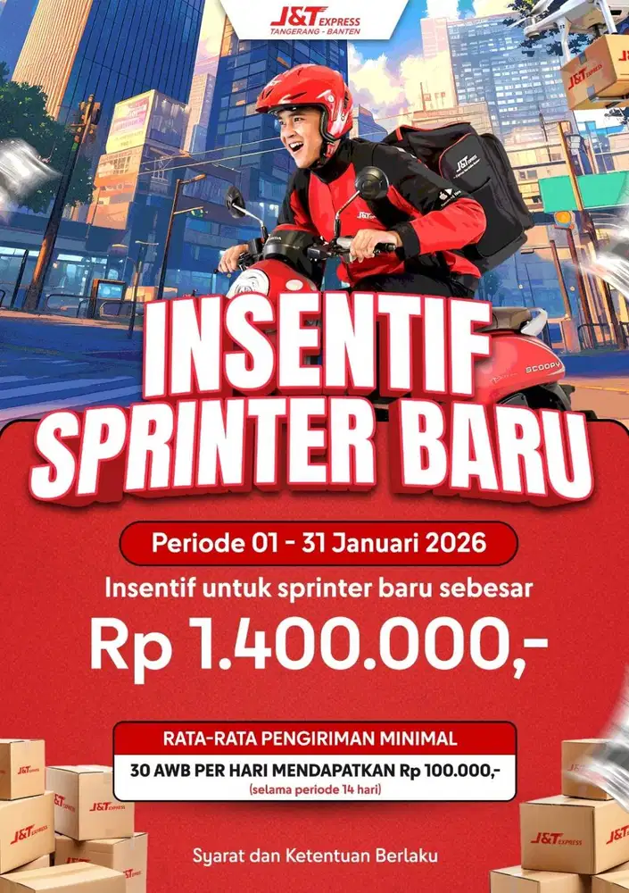 LOWONGAN KERJA KURIR UNTUK KAFER AREA KECAMATAN SINDANG JAYA