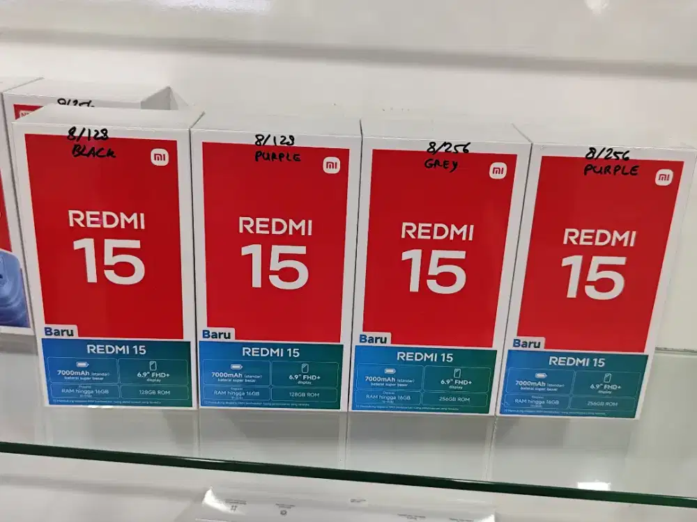 Redmi 15 New,HARGA TERMURAH,Garansi Resmi 15 Bulan,Bisa COD