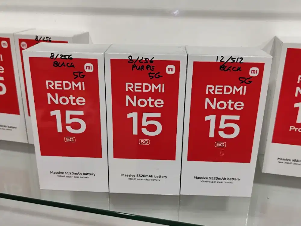 Redmi Note 15 5G New,HARGA TERMURAH,Garansi Resmi 15 Bulan,Bisa COD