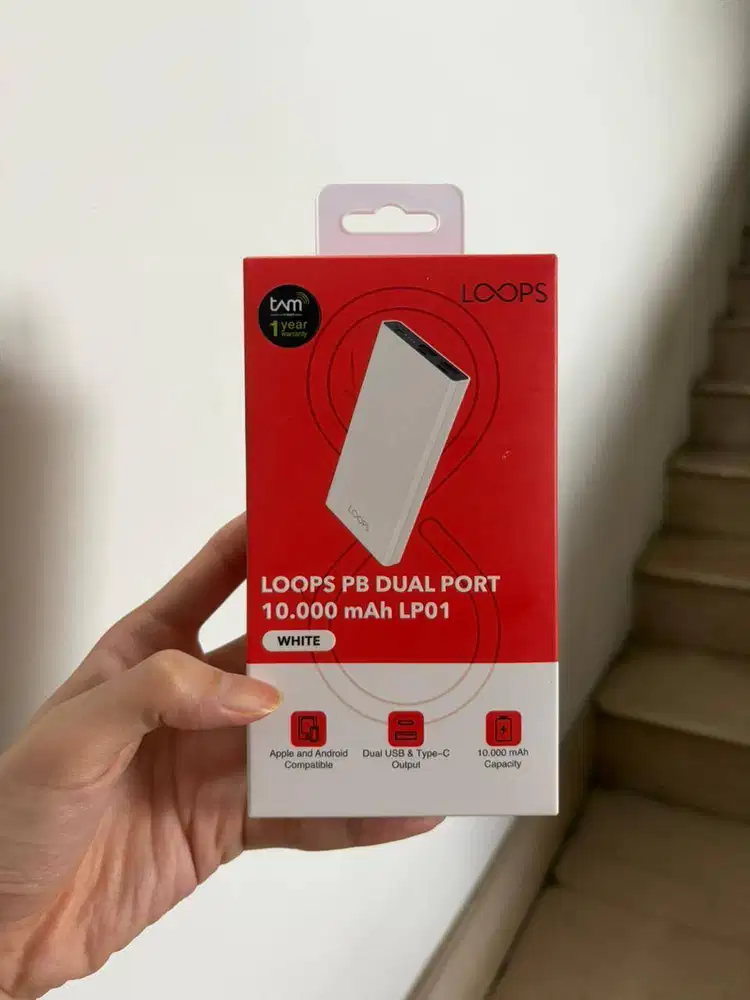 Power Bank Powerbank LOOPS LP01 10000 mAh New Garansi Resmi
