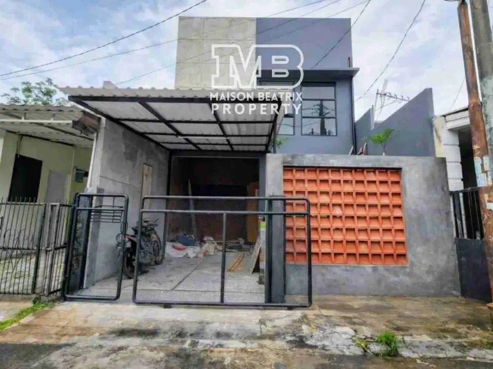 DIJUAL RUMAH INDUSTRIAL MODERN 2LANTAI DG LOKASI DEKAT DG TOL DAN PASAR MODERN, NUSALOKA BSD