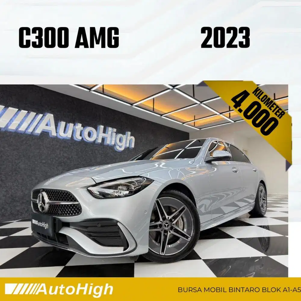 DP10% [Km4.000] C300 AMG 2023 Silver Reg 2024 #AUTOHIGH