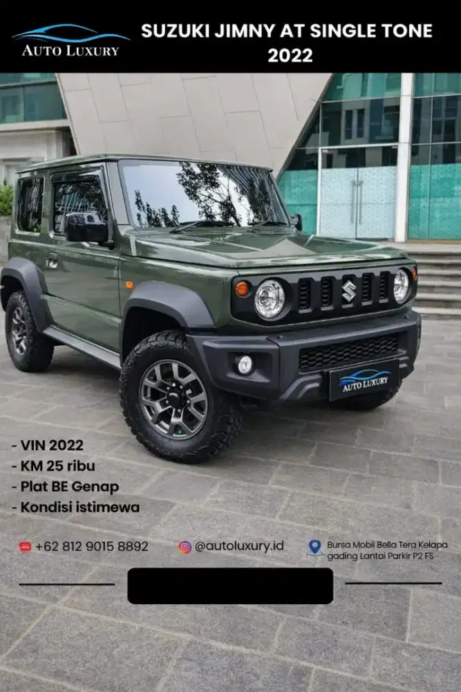 SUZUKI JIMNY 4X4 3 DOOR SINGLE TONE 2022