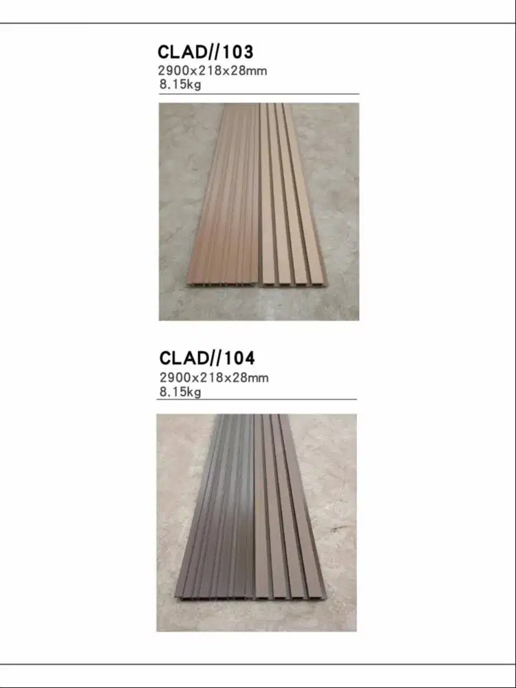 WPC Outdoor Wood Panel Kisi Kisi WallPanel Outdoor Dinding /Pagar