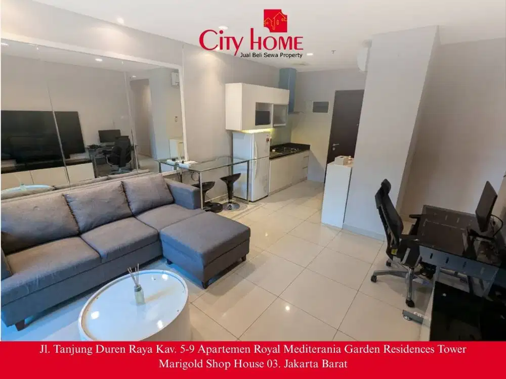 Dijual Apartemen Mewah Central Park 2 Kamar - Full Furnish, Akses Mall