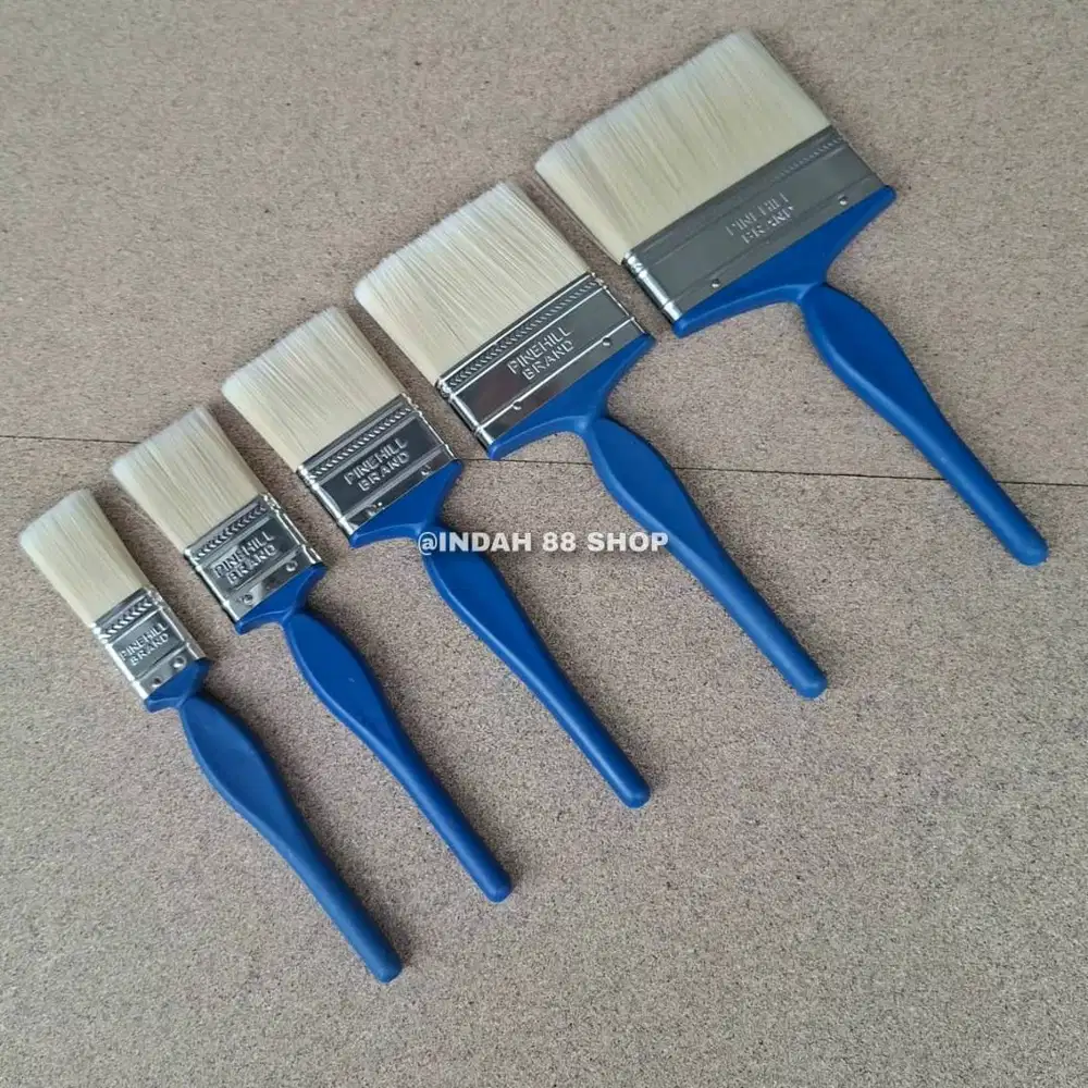 Kuas Bulu Putih Serbaguna Berbagai Ukuran