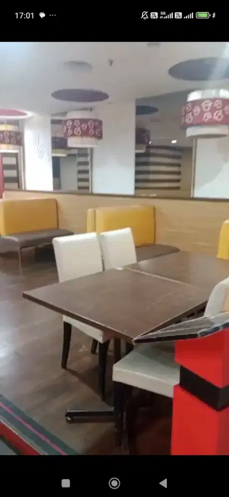 Meja dan sofa ex restaurant