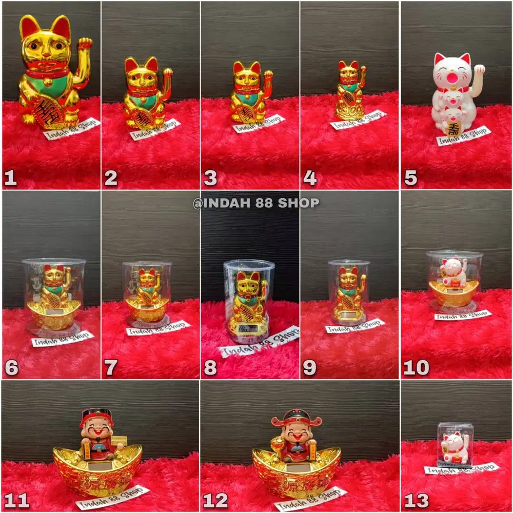 Kucing Hoki / Lucky Cat Baterai/Solar