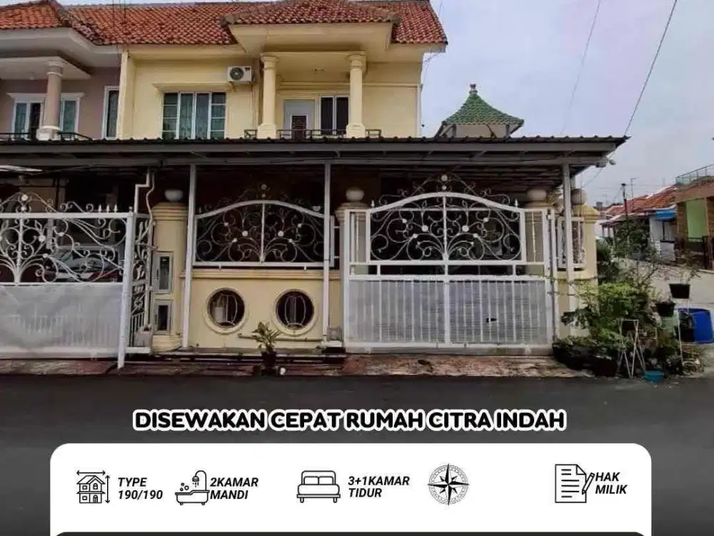 Disewakan Rumah Citra Indah Batam Center