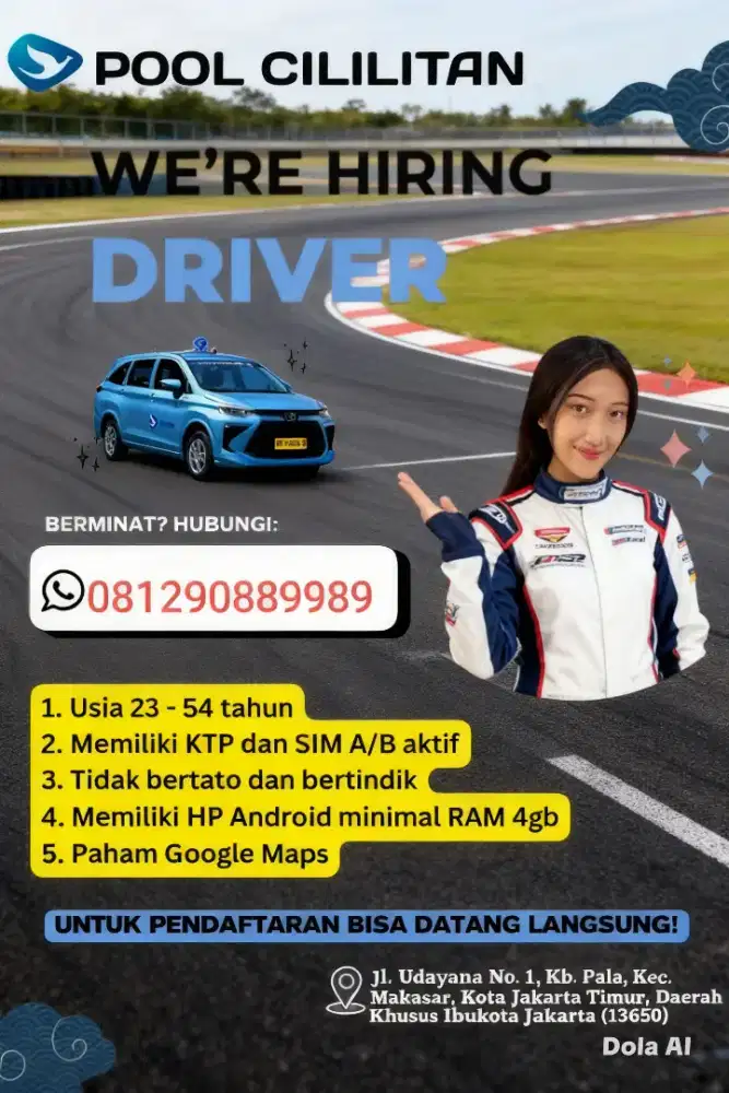 Dibutuhkan Pengemudi Bluebird Jakarta