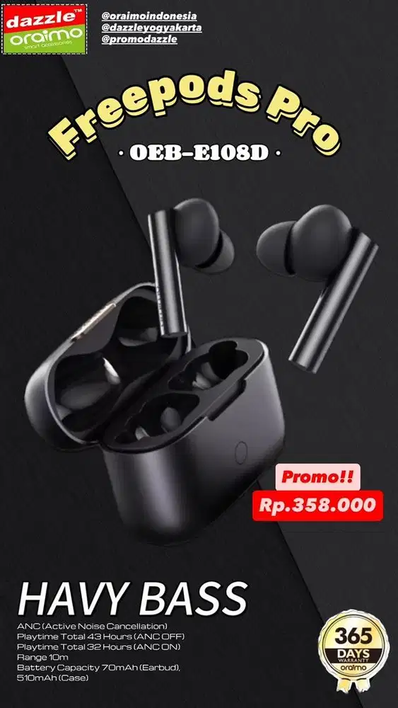 TWS Oraimo FreePods Pro OTW-E108D