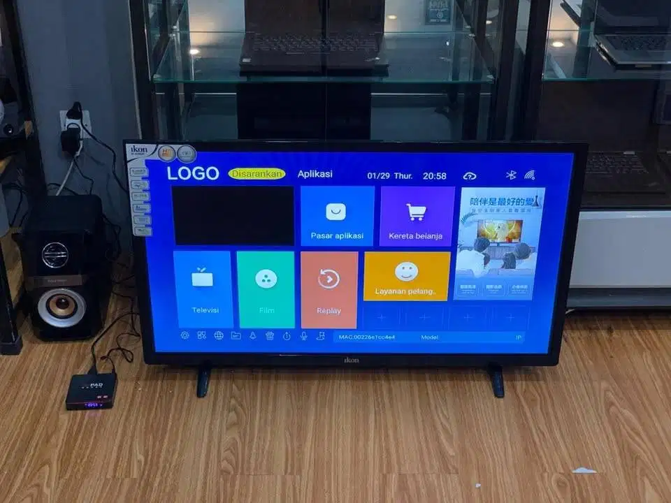 TV LED IKON 40Inch Bisa youtube Fullset Garansi