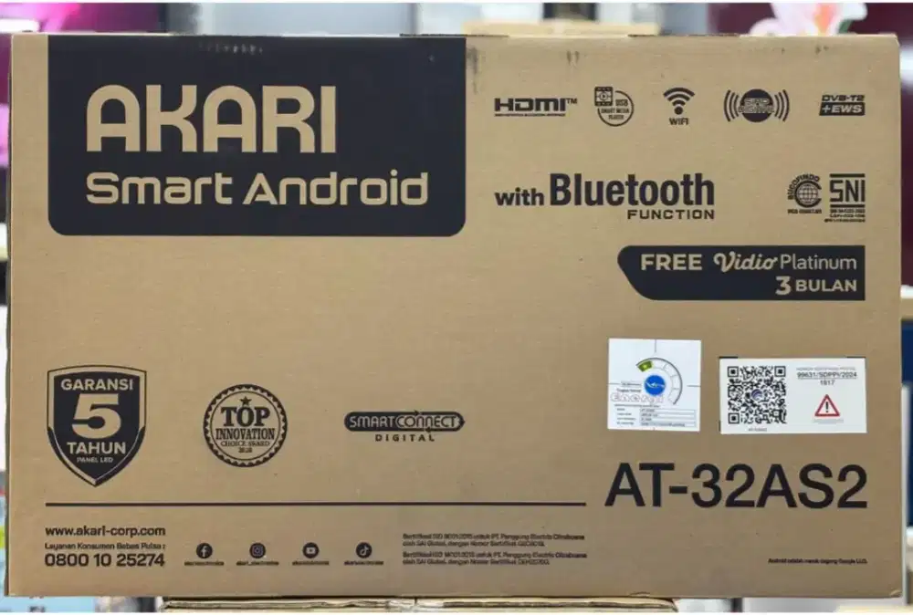 Dijual Tivi Android Smart Digital Akari 32 Inch Baru