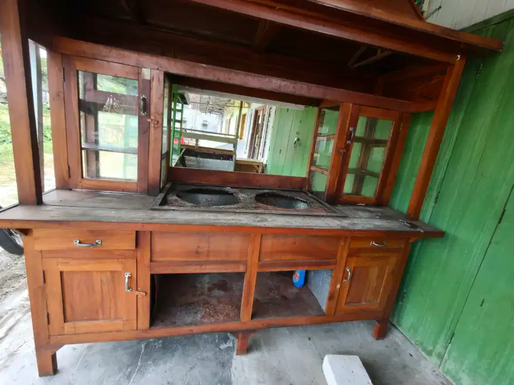 Jual grobak + 4 set meja