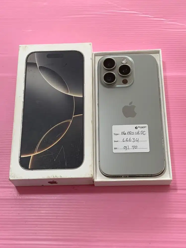 IPHONE 16 PRO 128GB BEACUKAI PERMANEN